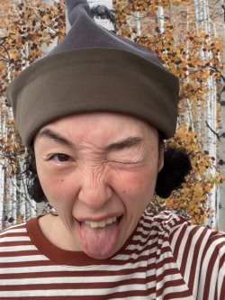 画像1: Horn cap(khaki / gray)