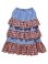 画像1: MOMA【furifuri Tiered skirt】ギンガムmizuiro × red (1)