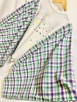 画像3: SALE30%off ¥17600→¥12320 MOMA・ Starry sky poncho Tee(white Tee × チェックgreen)