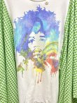 画像2: SALE30%off ¥17600→¥12320 MOMA・Jimi Hendrix poncho Tee(white Tee × ギンガムgreen)