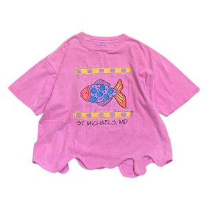 画像: MOMAリメイクmelTee(お魚pink)