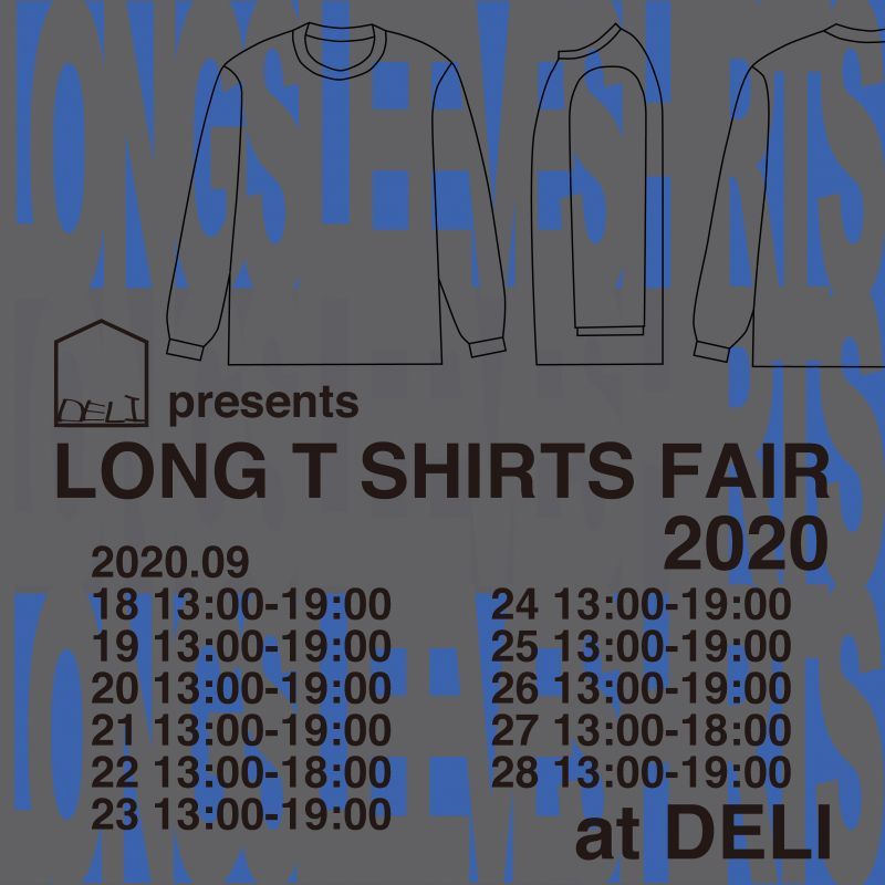 画像: 9/18-10/5【DELI long T-shirts Fair】に参加させて頂きます。